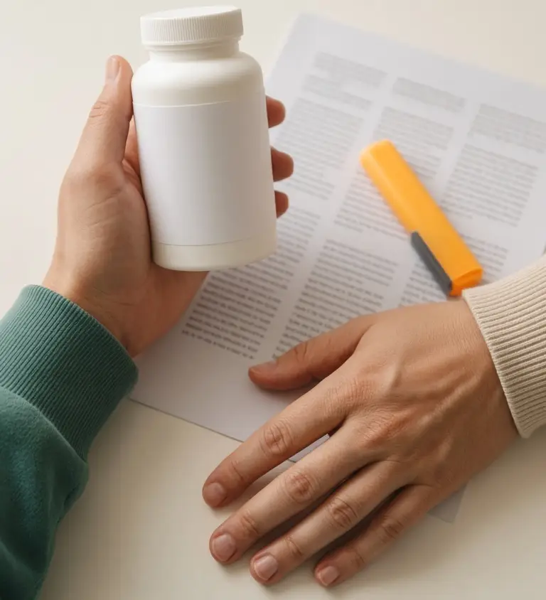 Reading a supplement label
